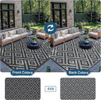 Outdoor Rug Extra Large Waterproof Reversible Garden