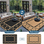 Outdoor Rug Extra Large Waterproof Reversible Garden