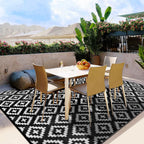 Outdoor Rug for Patio Waterproof 180x270CM Garden Rugs