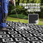 Outdoor Rug for Patio Waterproof 180x270CM Garden Rugs