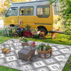 Outdoor Rug for Patio Waterproof 240x300CM Reversible
