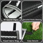 Outdoor Rug for Patio Waterproof Reversible Large