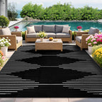 Outdoor Rug for Patio Waterproof Reversible Large