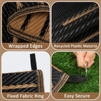 Outdoor Rug for Patio Waterproof Reversible Large