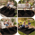 Outdoor Rug for Patio Waterproof Reversible Large