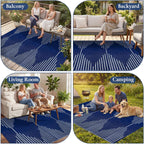 Outdoor Rug for Patio Waterproof Reversible Large