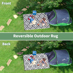 Outdoor Rug for Patios Waterproof Reversible Large Garden