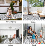Outdoor Rug for Patios Waterproof Reversible Large Garden