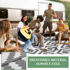 Outdoor Rug for Patios Waterproof Reversible Large Garden