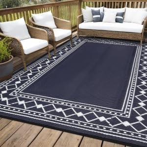 Outdoor Rug Portable Reversible