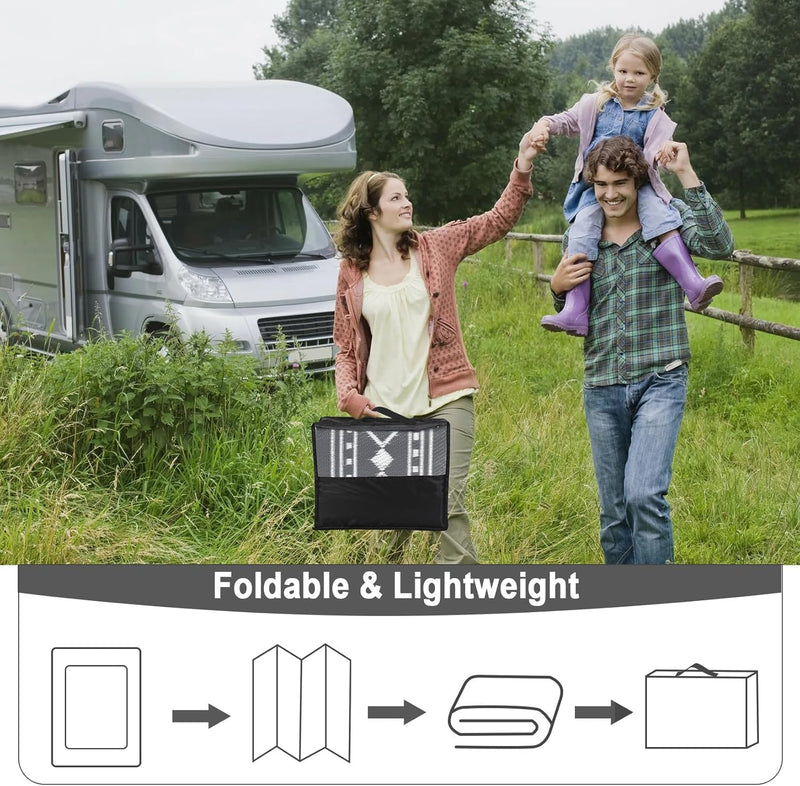 Outdoor Rug Portable Reversible