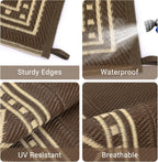 Outdoor Rug Portable Reversible