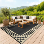 Outdoor Rug Portable Reversible