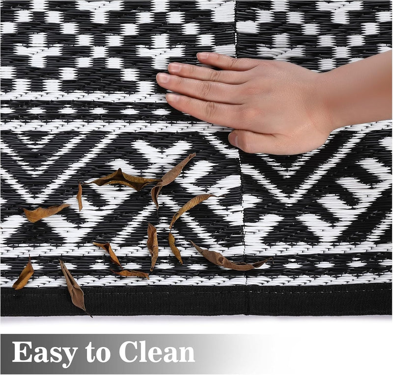 Outdoor Rug Portable Reversible