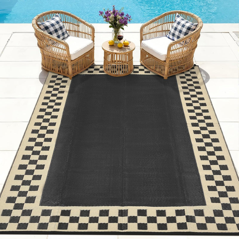 Outdoor Rug Portable Reversible