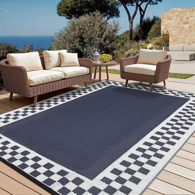 Outdoor Rug Portable Reversible