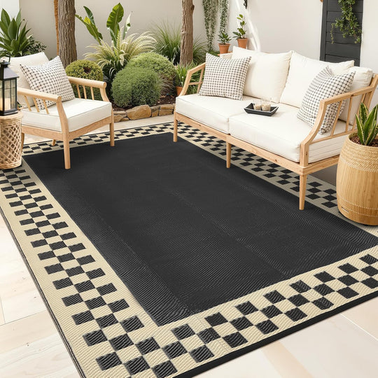 Outdoor Rug Portable Reversible