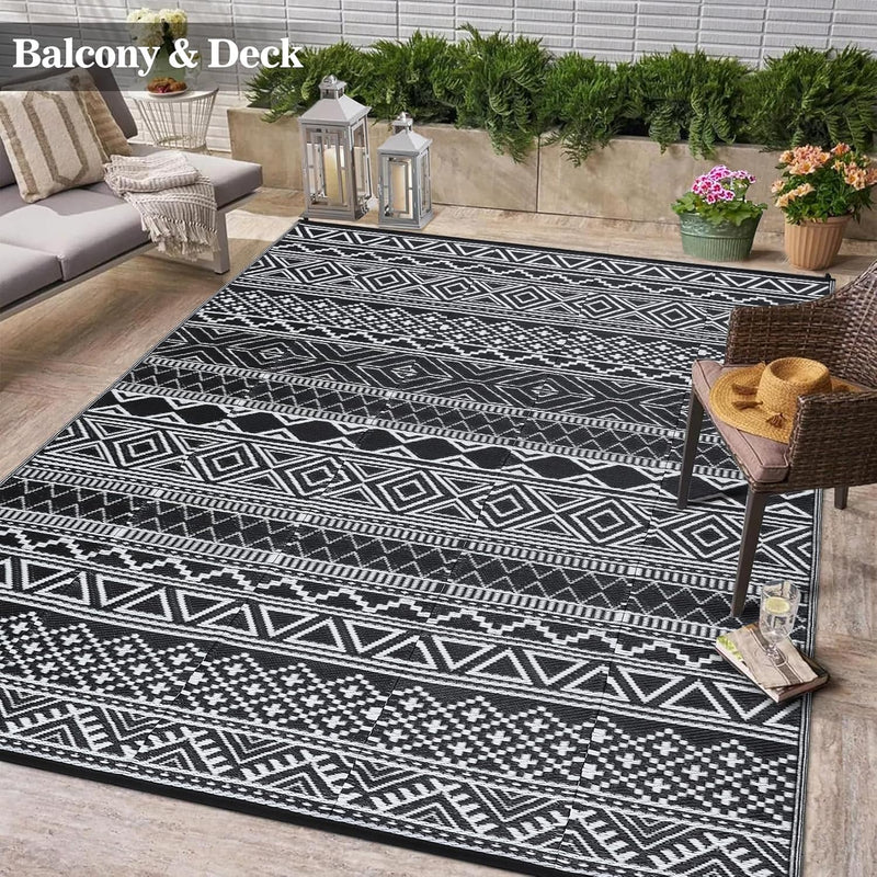 Outdoor Rug Portable Reversible
