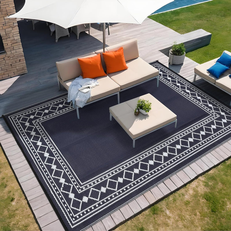 Outdoor Rug Portable Reversible