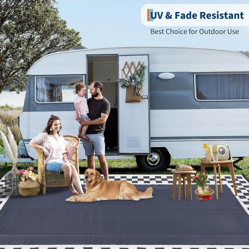 Outdoor Rug Portable Reversible