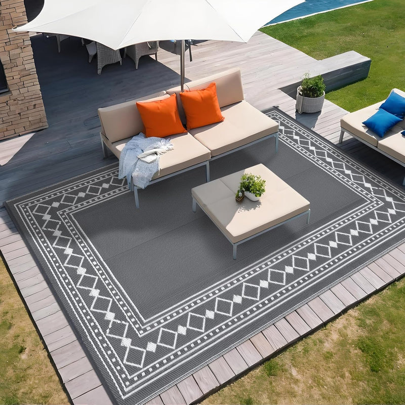 Outdoor Rug Portable Reversible