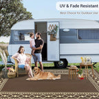 Outdoor Rug Portable Reversible