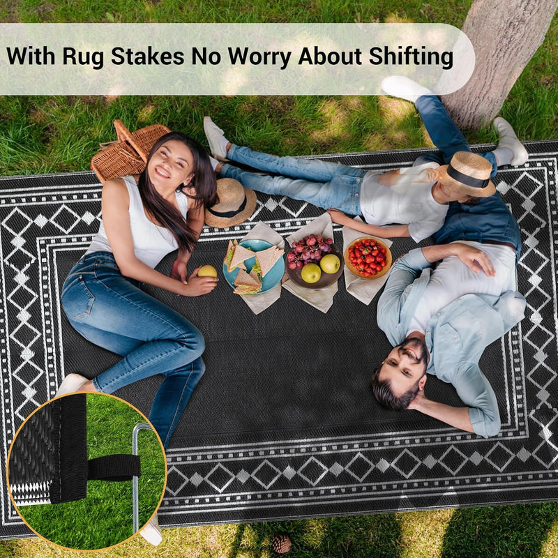 Outdoor Rug Portable Reversible