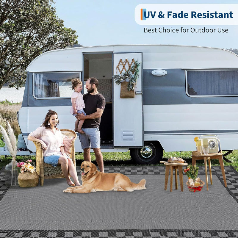 Outdoor Rug Portable Reversible