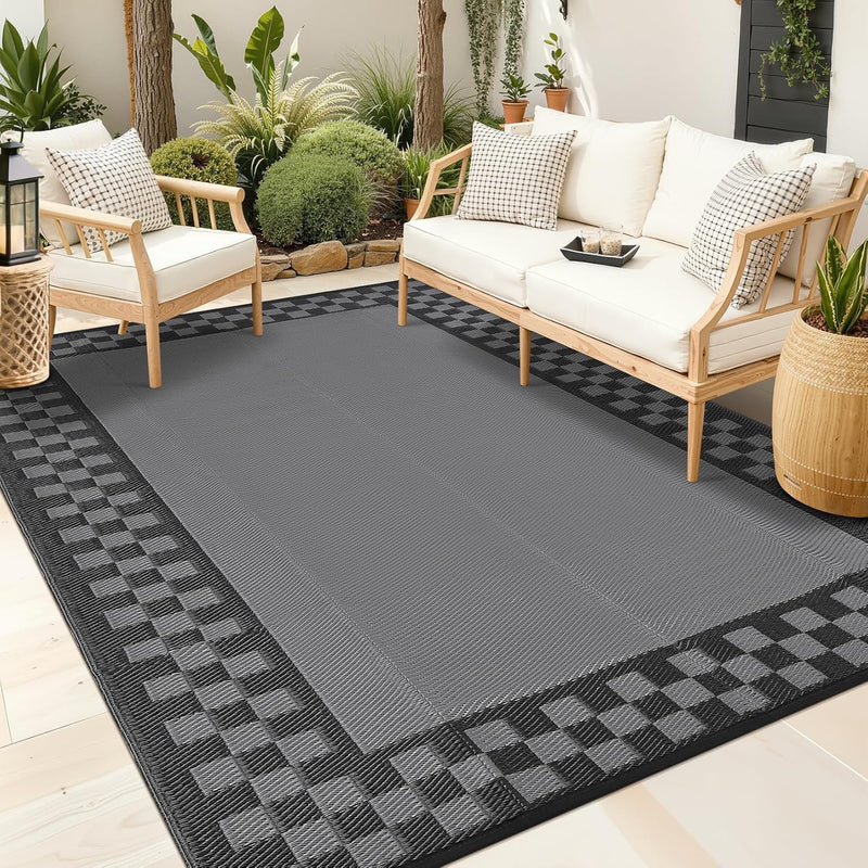 Outdoor Rug Portable Reversible