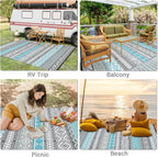 Outdoor Rug Portable Reversible