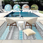 Outdoor Rug Portable Reversible