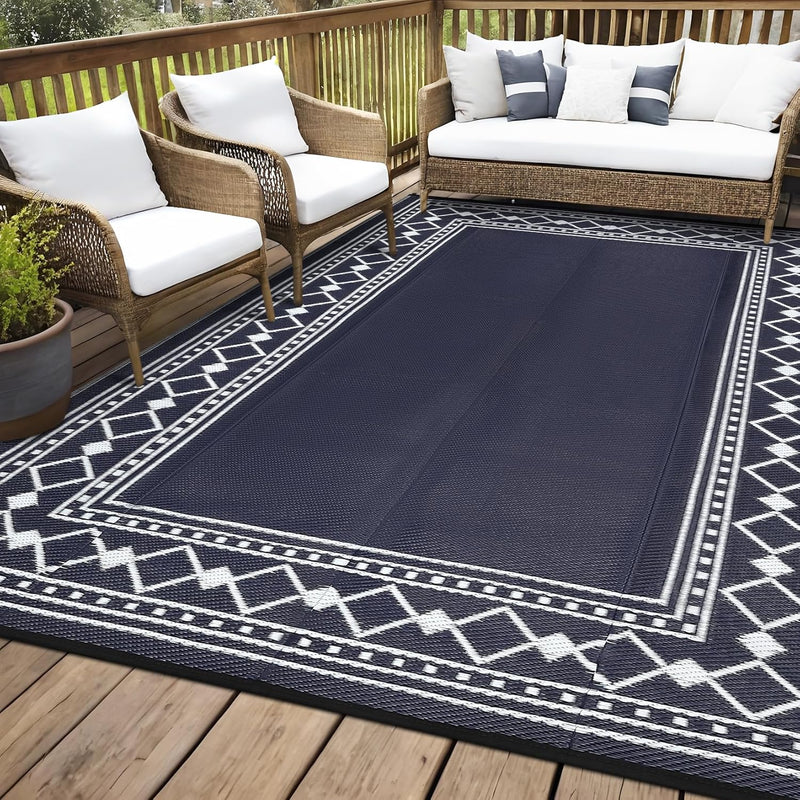 Outdoor Rug Portable Reversible