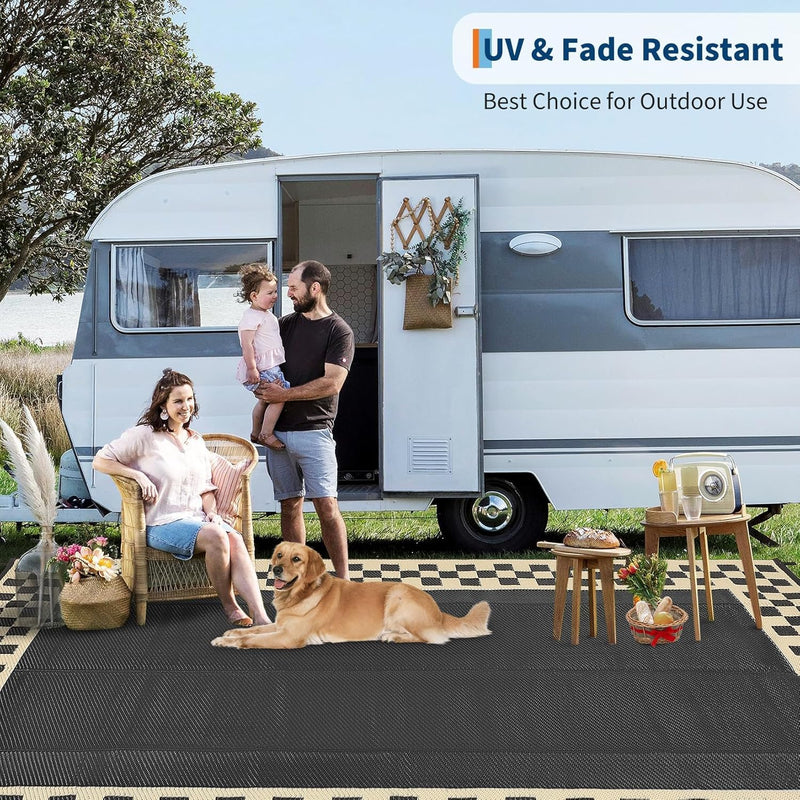 Outdoor Rug Portable Reversible