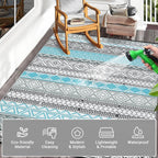 Outdoor Rug Portable Reversible