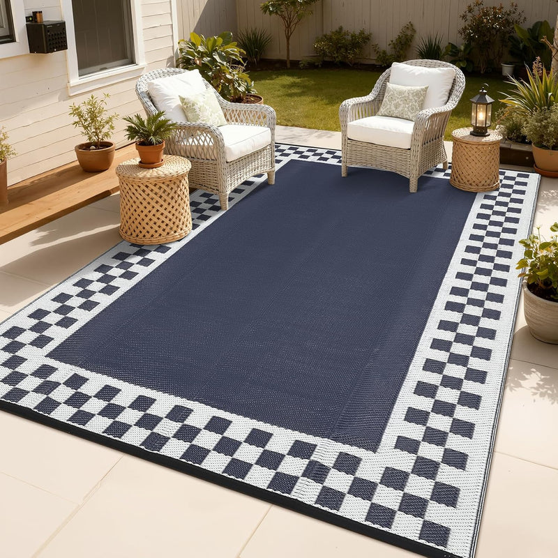 Outdoor Rug Portable Reversible