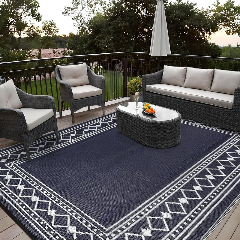 Outdoor Rug Portable Reversible