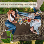 Outdoor Rug Portable Reversible