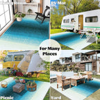 Outdoor Rug Waterproof 240 X 300CM Reversible
