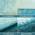 Outdoor Rug Waterproof 240 X 300CM Reversible