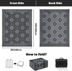 Outdoor Rug Waterproof Large