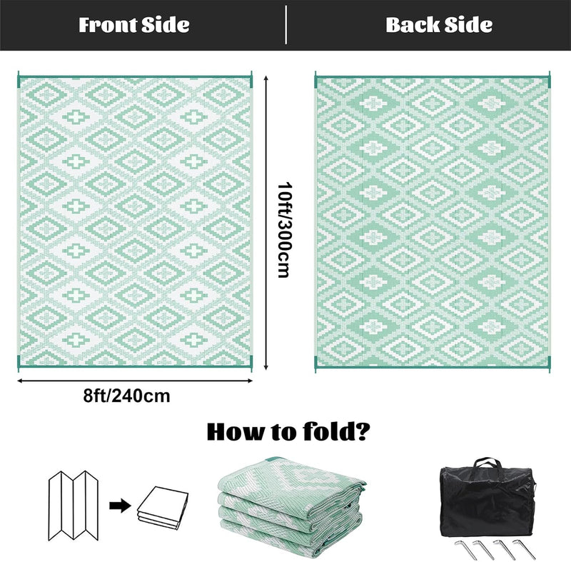 Outdoor Rug Waterproof Large