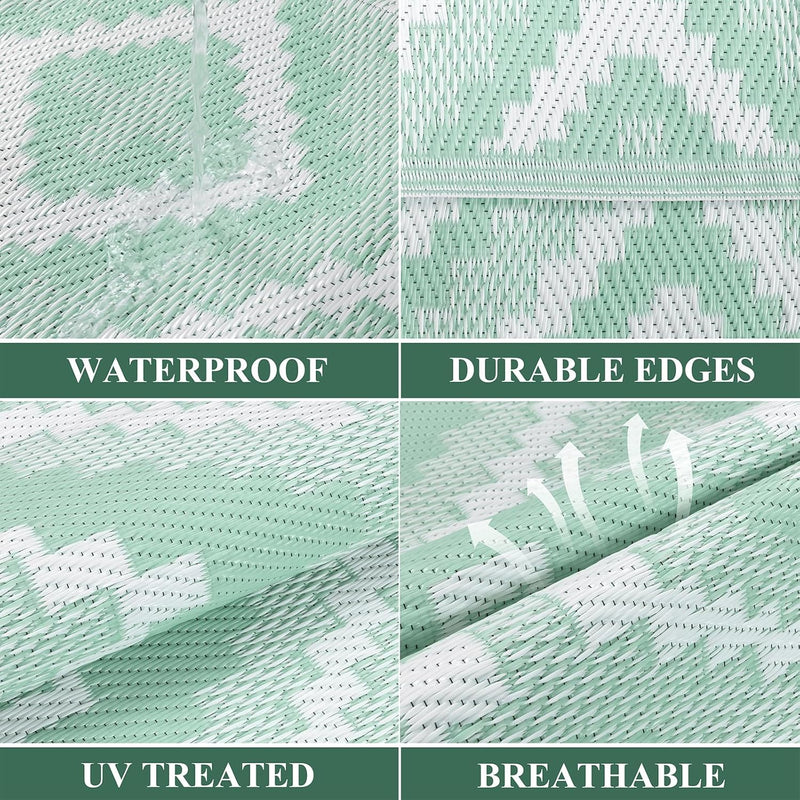 Outdoor Rug Waterproof Large