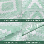 Outdoor Rug Waterproof Large