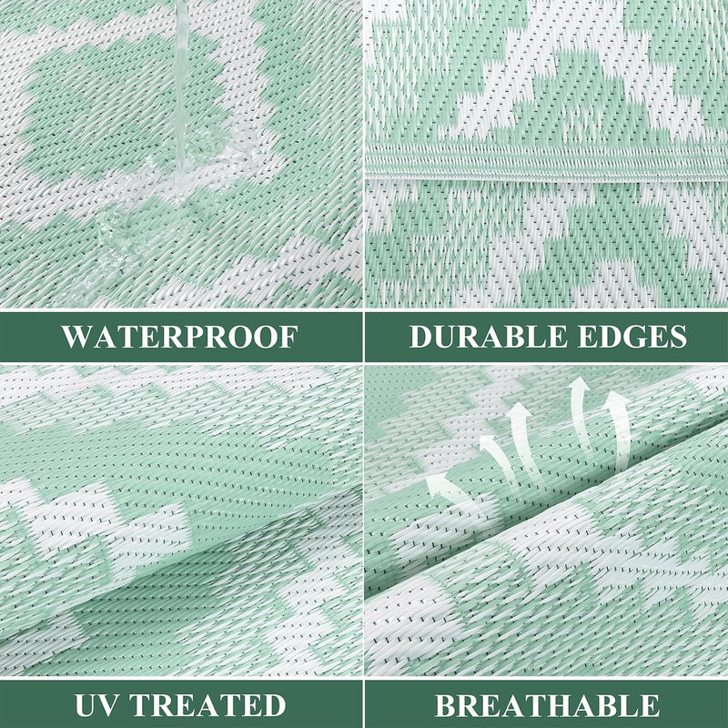 Outdoor Rug Waterproof Large
