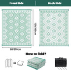 Outdoor Rug Waterproof Large