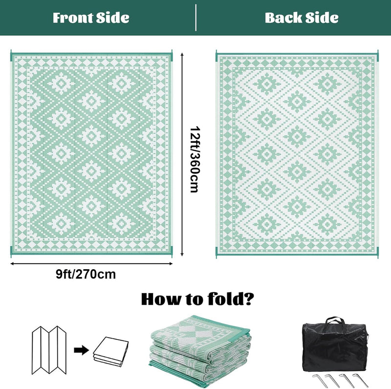 Outdoor Rug Waterproof Large
