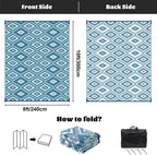 Outdoor Rug Waterproof Large