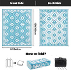 Outdoor Rug Waterproof Large