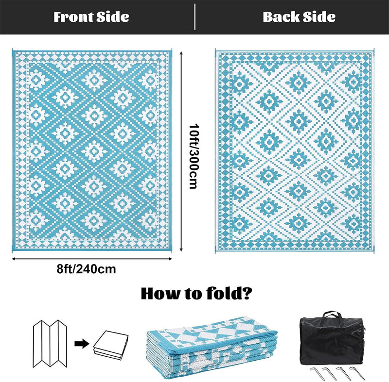 Outdoor Rug Waterproof Large