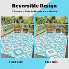 Outdoor Rug Waterproof Large